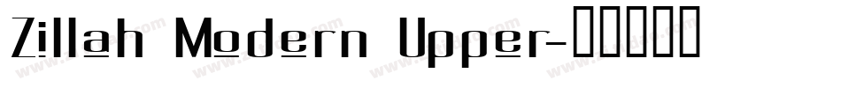 Zillah Modern Upper字体转换